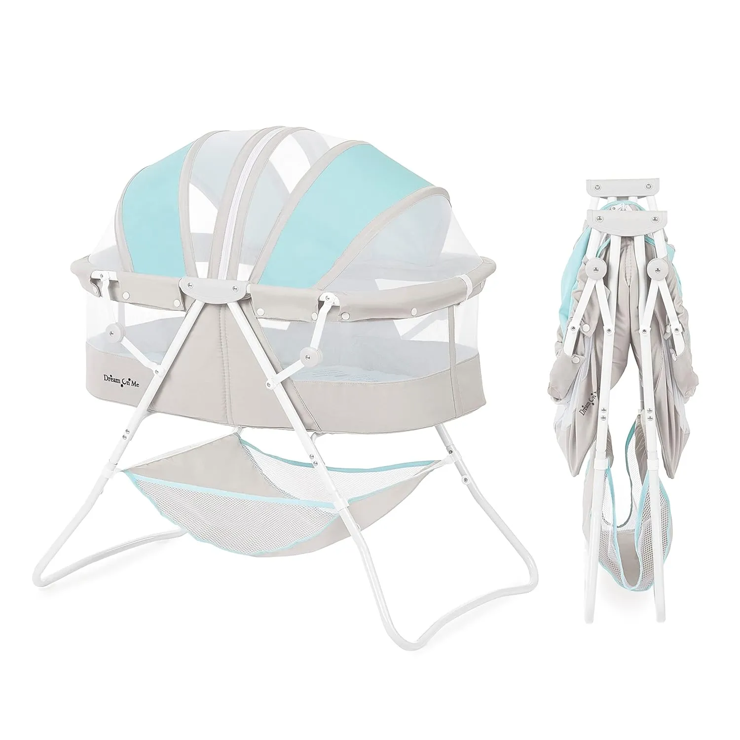 Dream On Me Karley Bassinet, Blue/Grey, Original