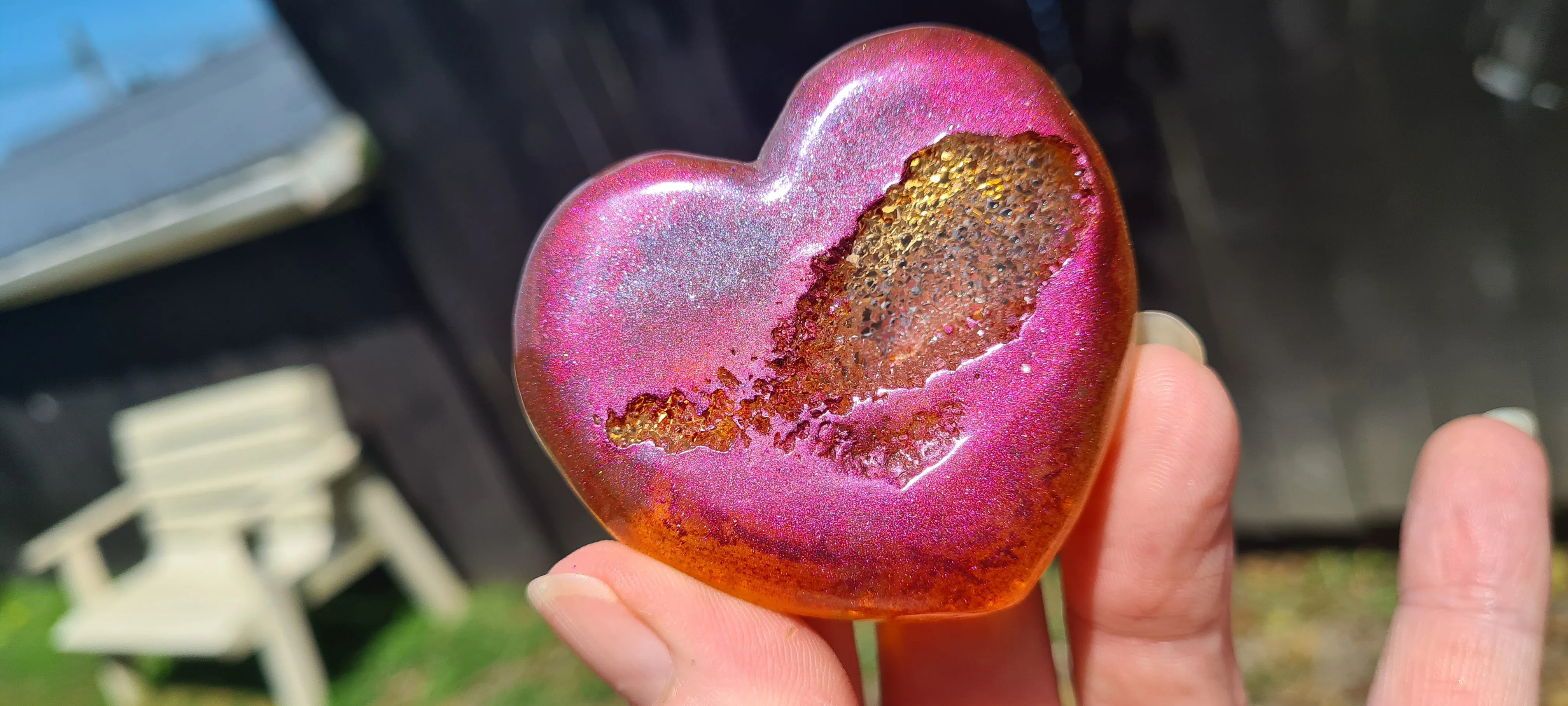 DRUZEY HEART FRIDGE MAGNETS  MADE BY ME