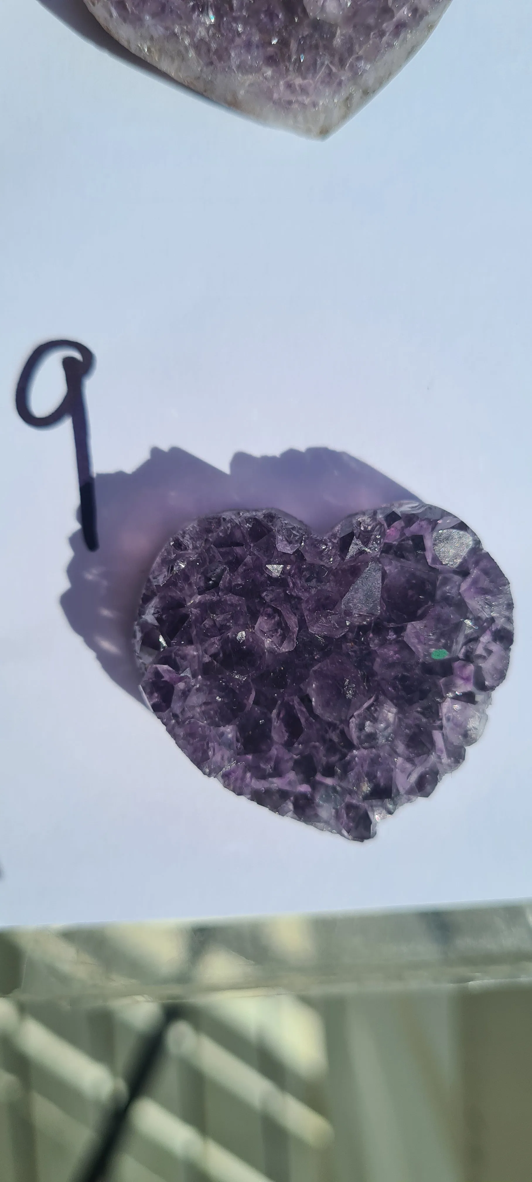 DRUZY AMETHYST CRYSTAL HEARTS 4-5CM