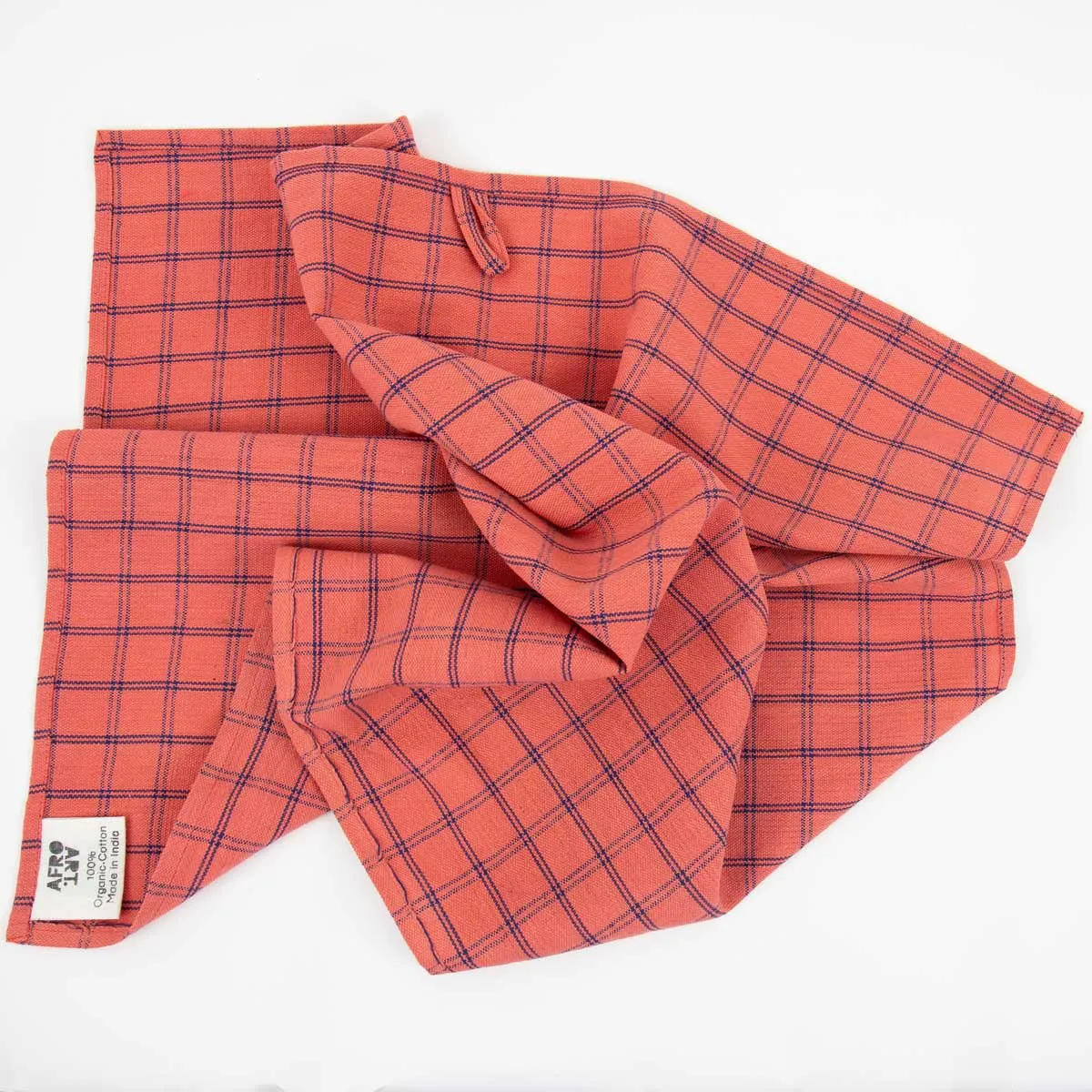 Eco Doublegrid Towel - Pink & Blue