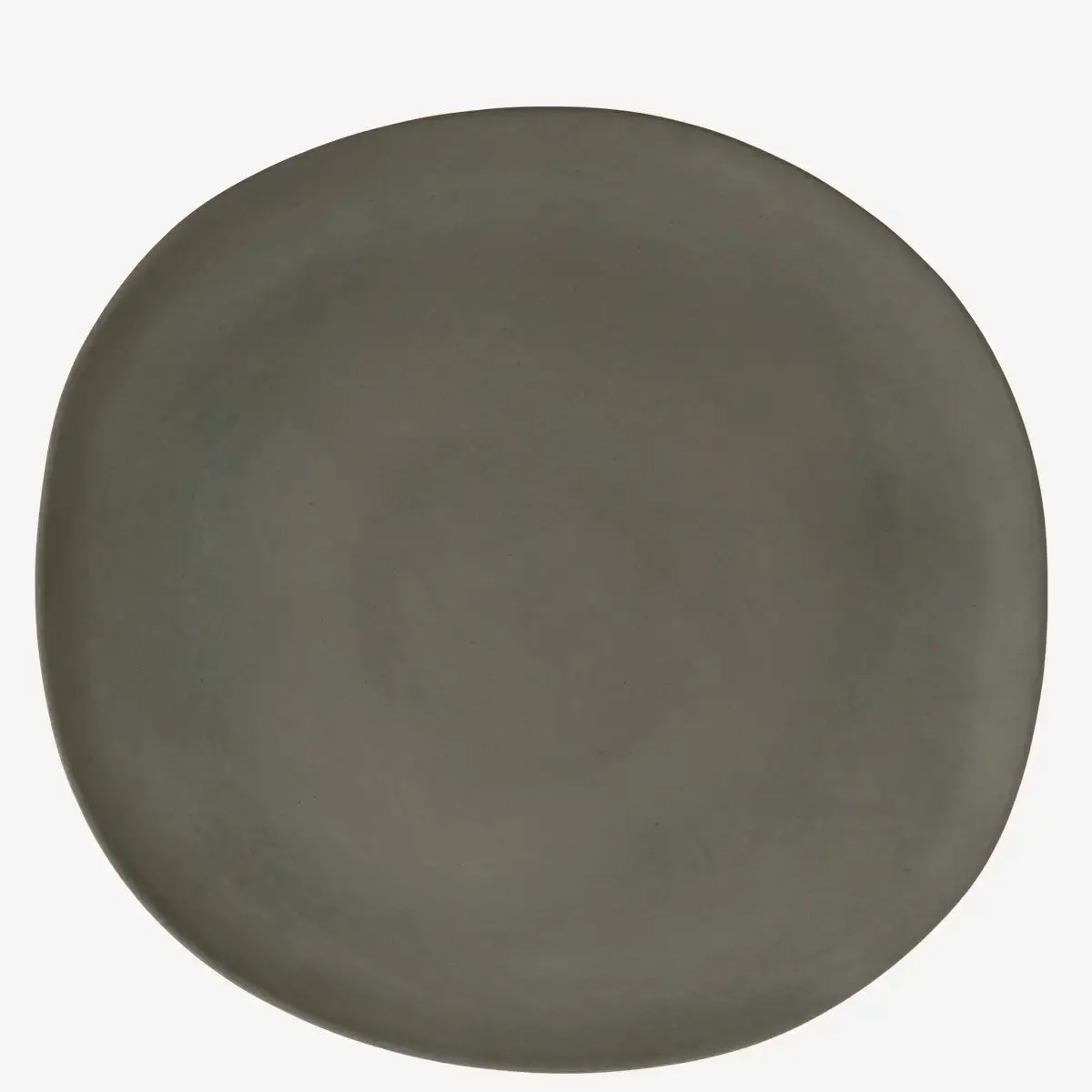 Eco Sustainable Melamine Dinner Plate - Matt Dark Grey