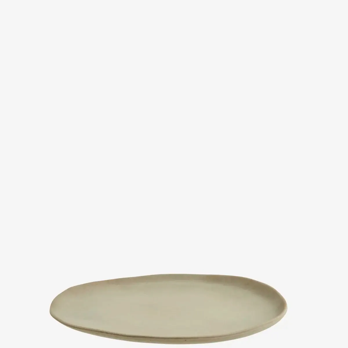 Eco Sustainable Melamine Lunch Plate - Matt Taupe