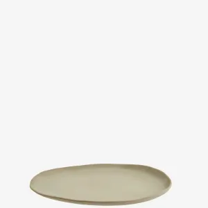 Eco Sustainable Melamine Lunch Plate - Matt Taupe