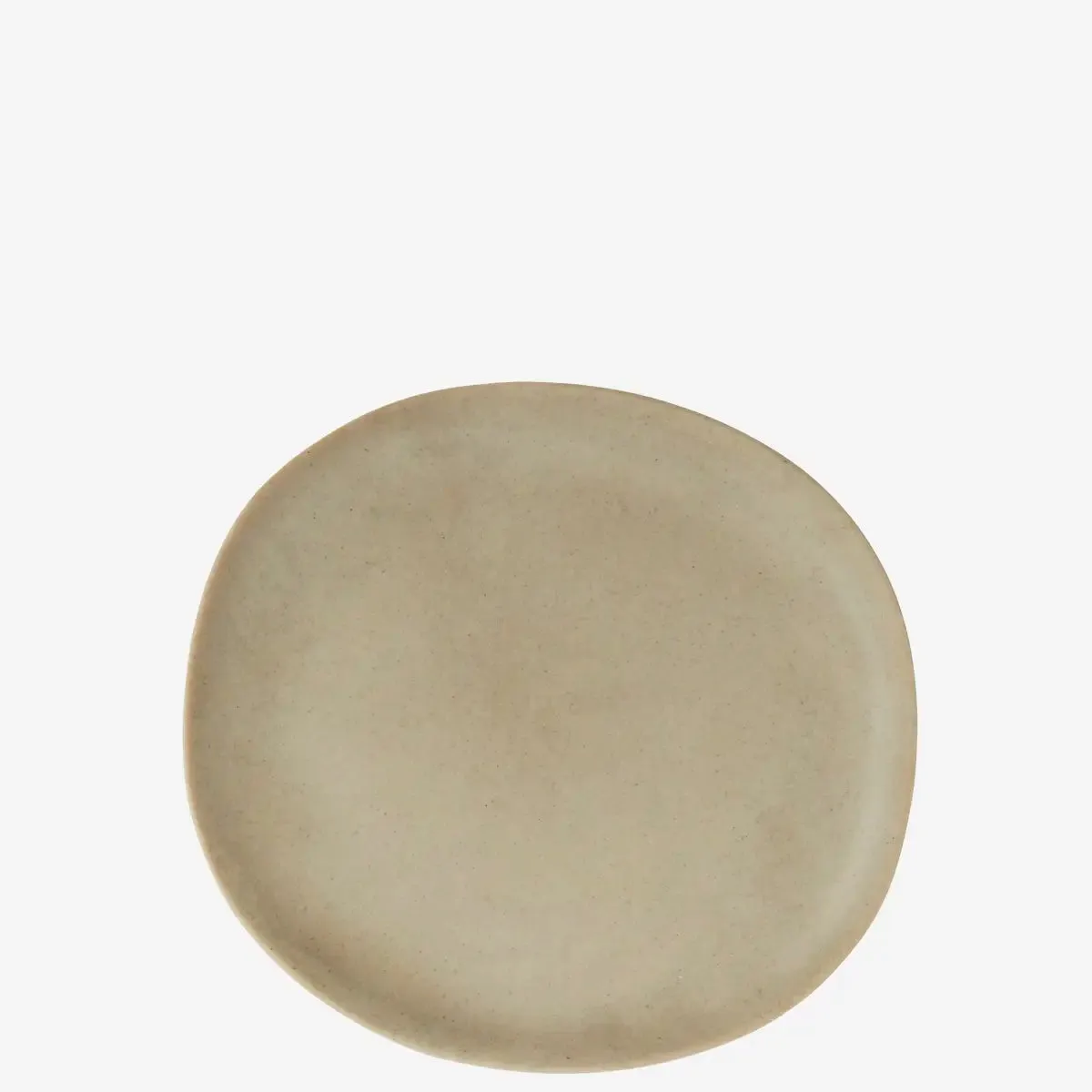 Eco Sustainable Melamine Lunch Plate - Matt Taupe
