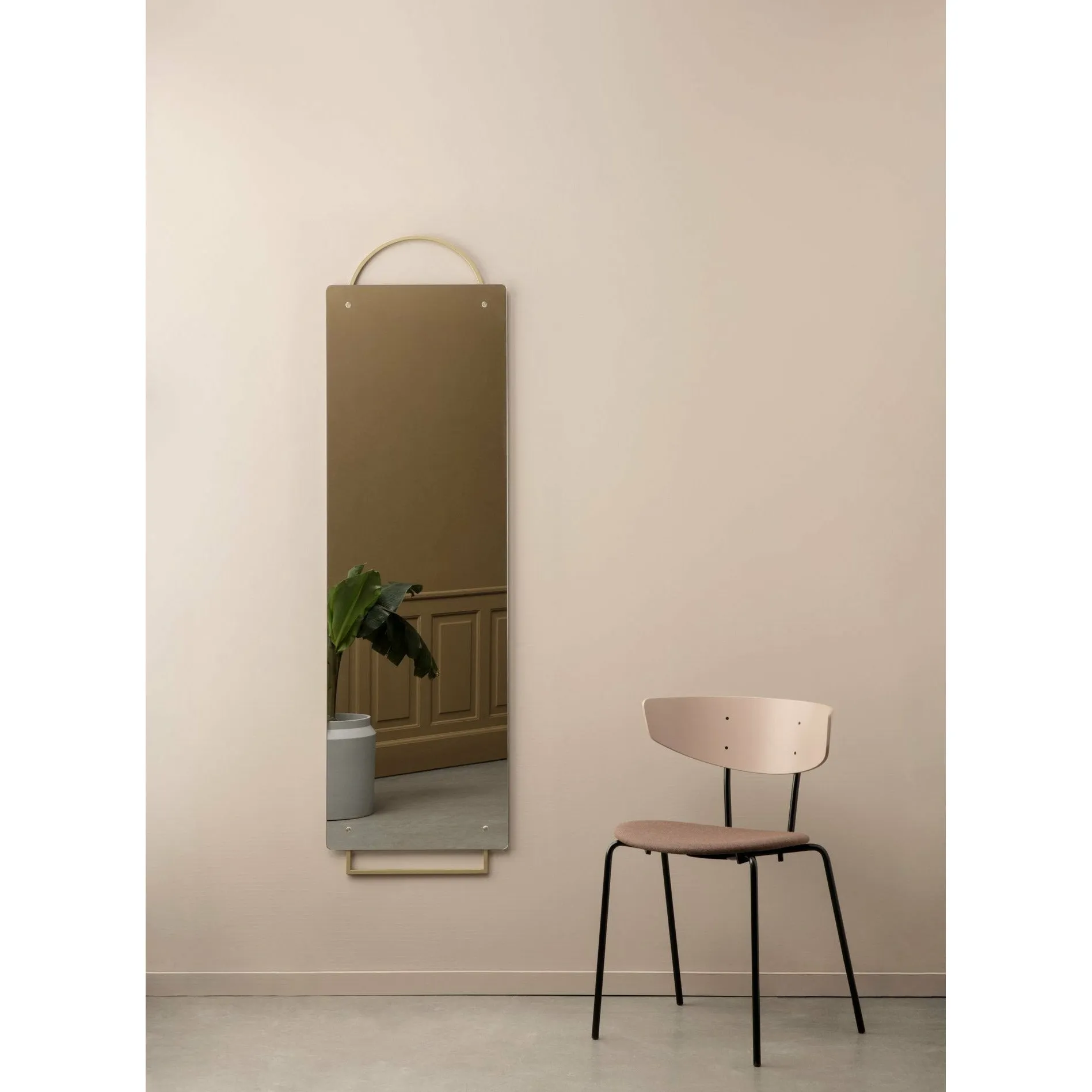 Ferm Living Adorn Mirror Brass, 159cm