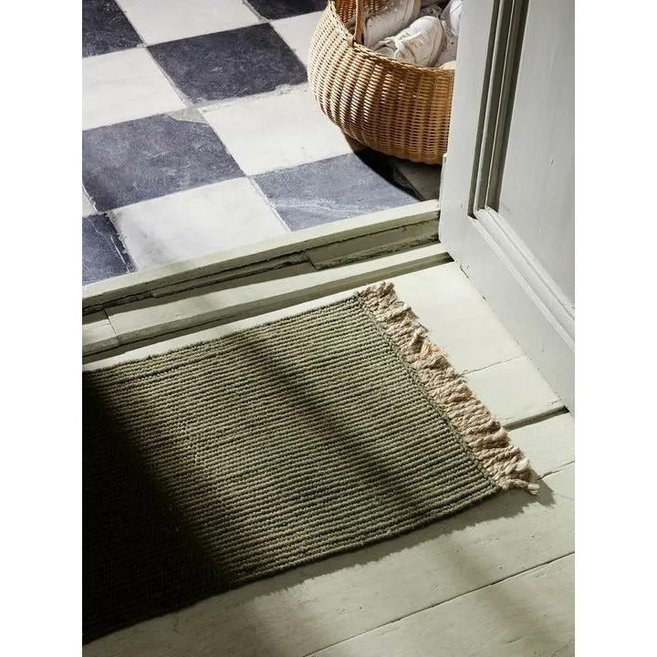 Ferm Living Block Mat 80x50 Cm, Olive