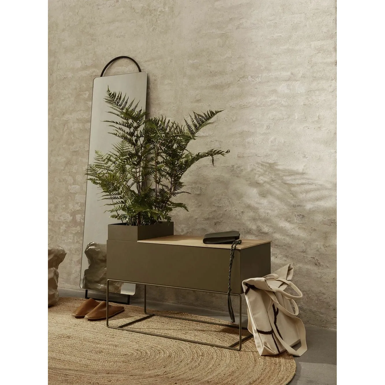 Ferm Living Eternal Oval Jute Rug Small, Natural