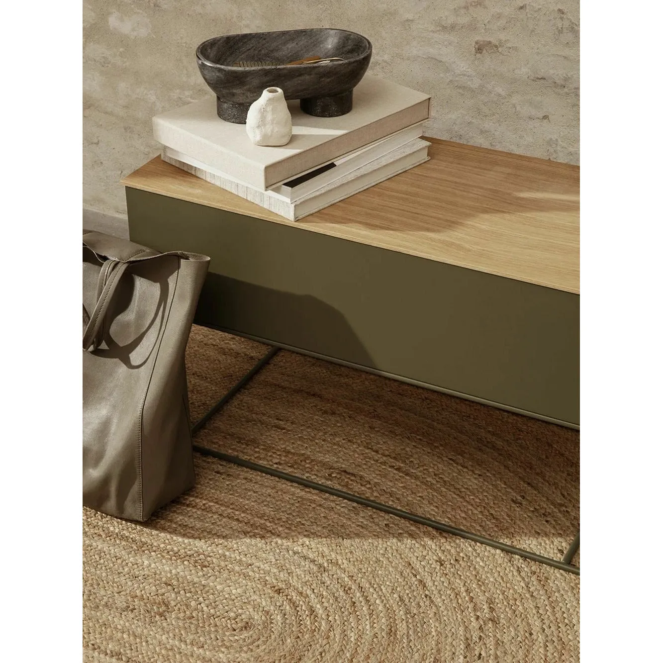 Ferm Living Eternal Oval Jute Rug Small, Natural