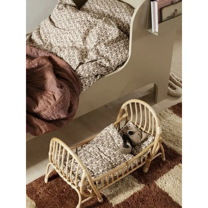 Ferm Living Mara Handknotted Carpet 120x180 Cm, Dark Brick/Off White