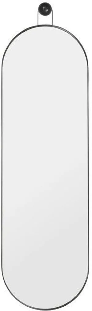 Ferm Living Poise Mirror Oval, Black