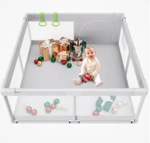 Flying Fish Playpen, 47 x 47, Gray