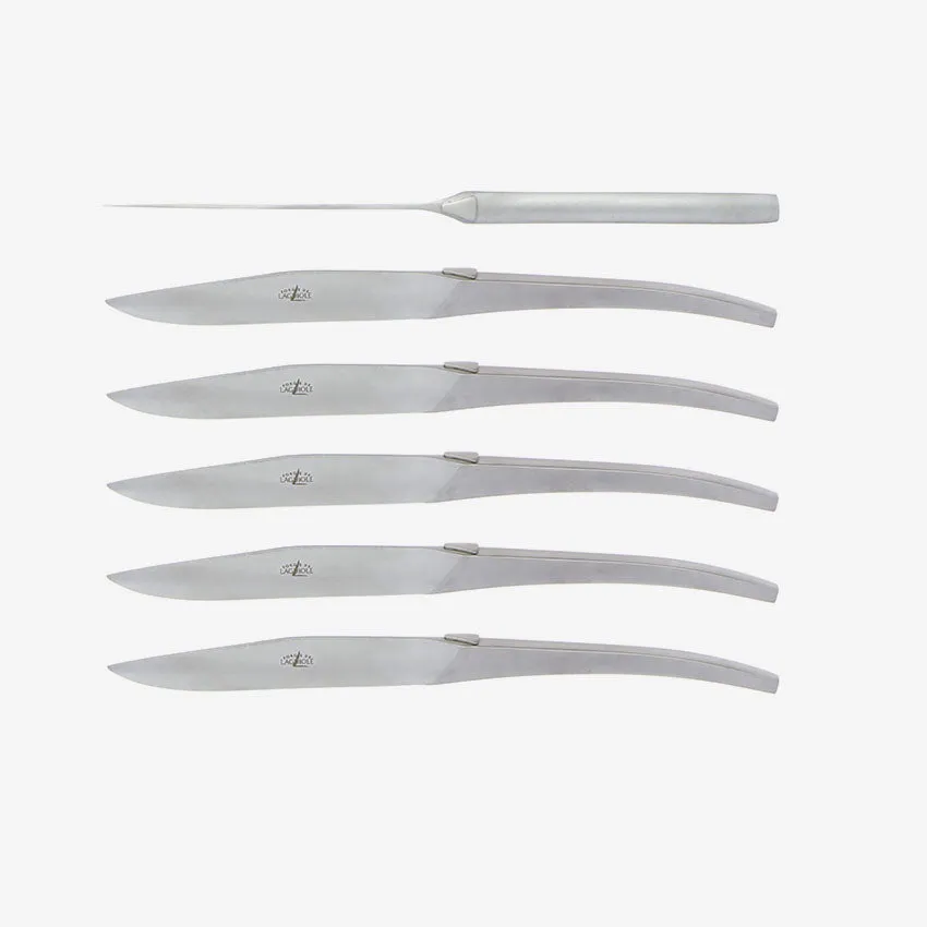 Forge de Laguiole | C B Lefebvre Skel 6 Monobloc Table Knives