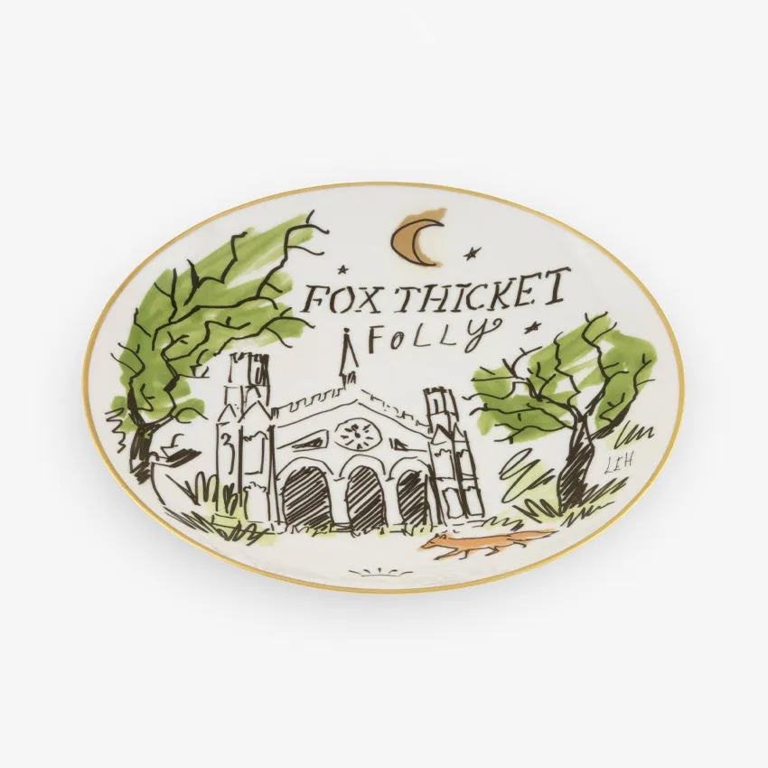 Ginori 1735 | Profumi Luchino Plate - Fox Thicket Folly