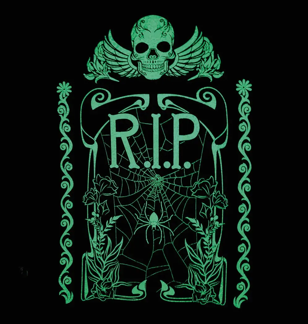 Glow-in-the-Dark Gravestone Purse / Bag / Backpack