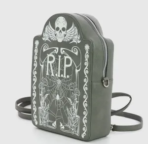 Glow-in-the-Dark Gravestone Purse / Bag / Backpack