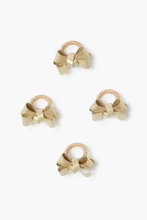 Gold Tuxedo Napkin Ring Set Of 4