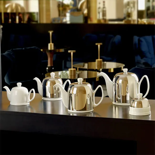 Guy Degrenne | Salam Blanc Sugar Bowl 28 cl With Lid