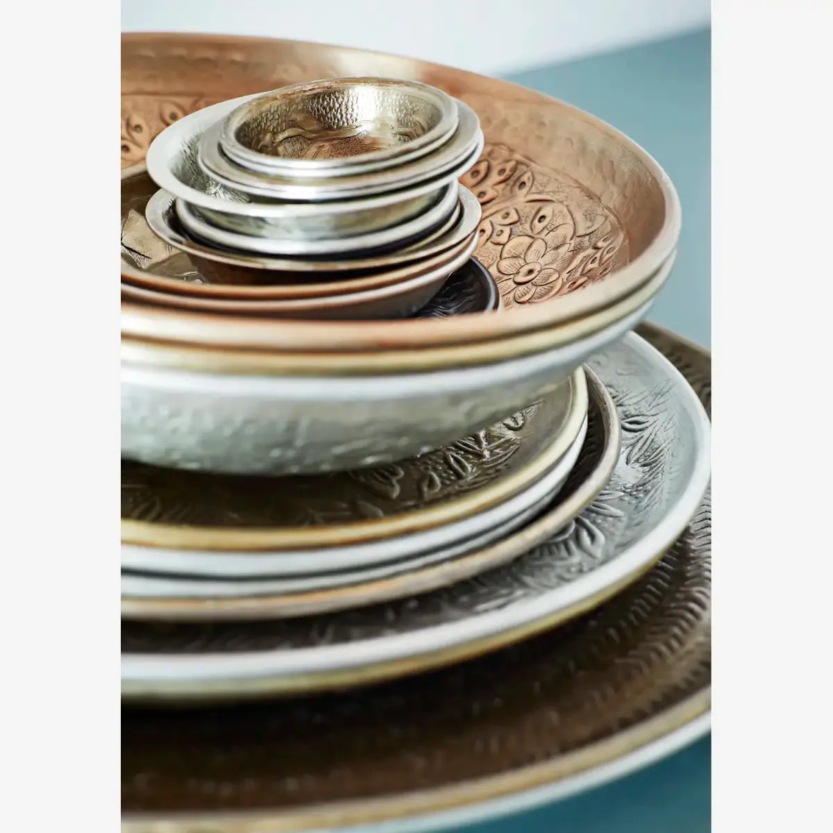 Hand Hammered Aluminium Bowl - Copper