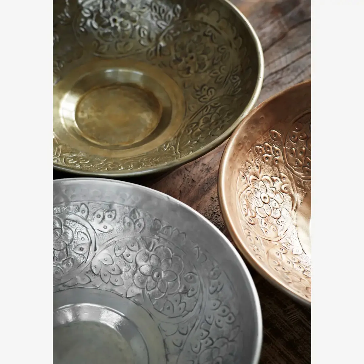 Hand Hammered Aluminium Bowl - Copper