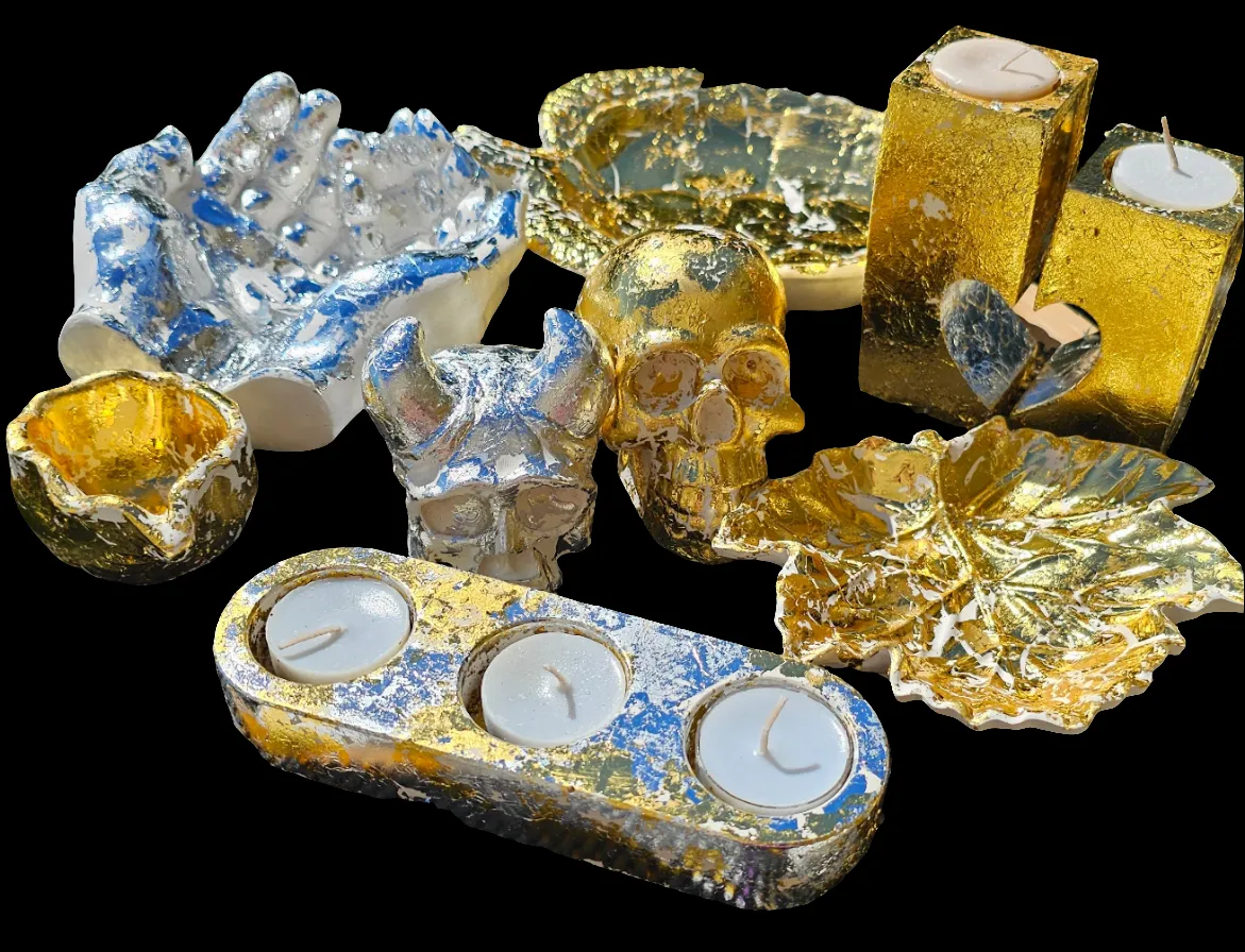 HANDMADE GOLD & SILVER PLASTER GOODIEZ