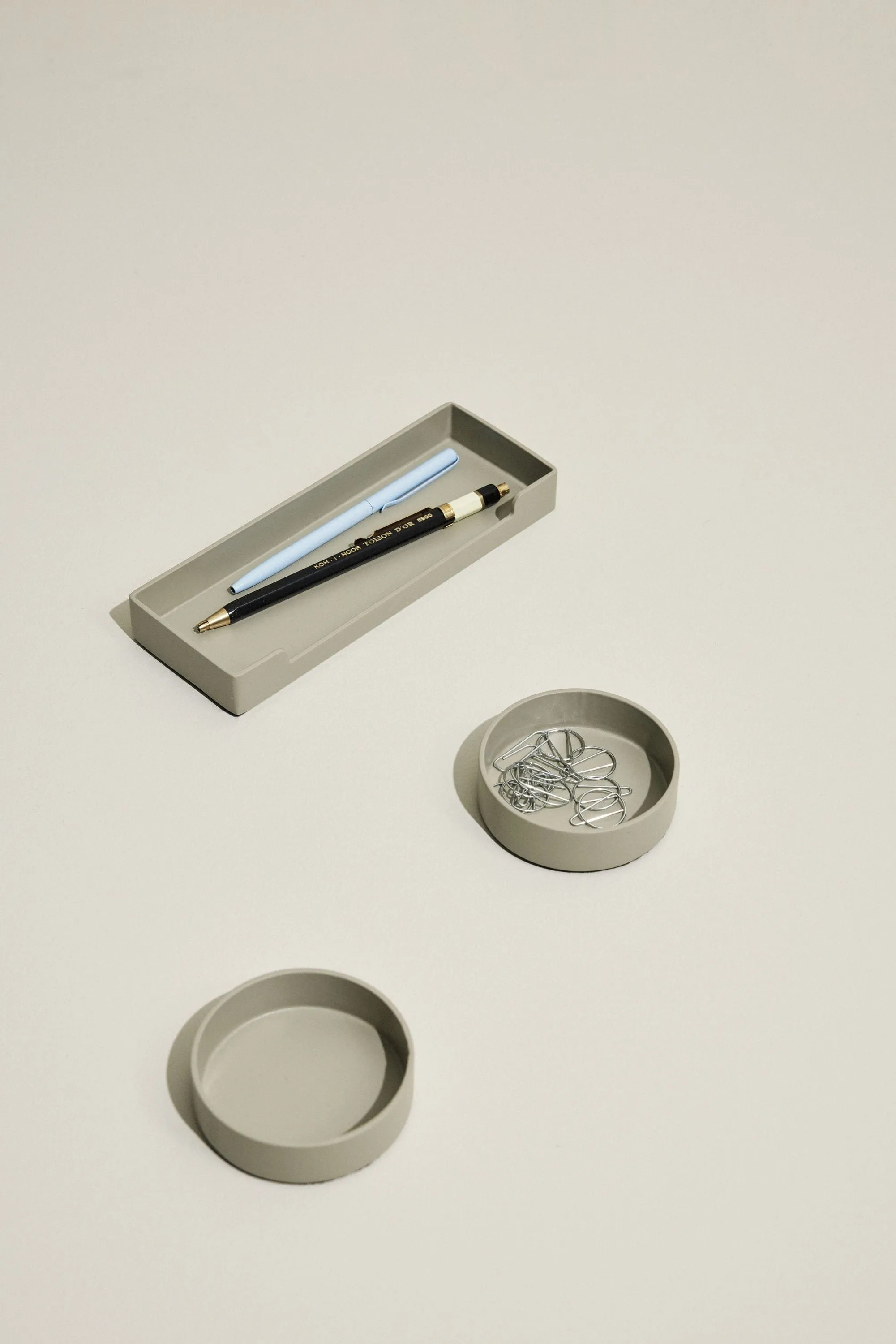 Hübsch District Storage Tray Square, Light Grey