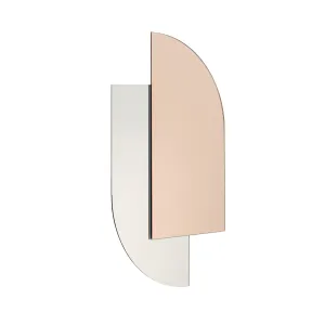 Hübsch Origami Wall Mirror, Rose