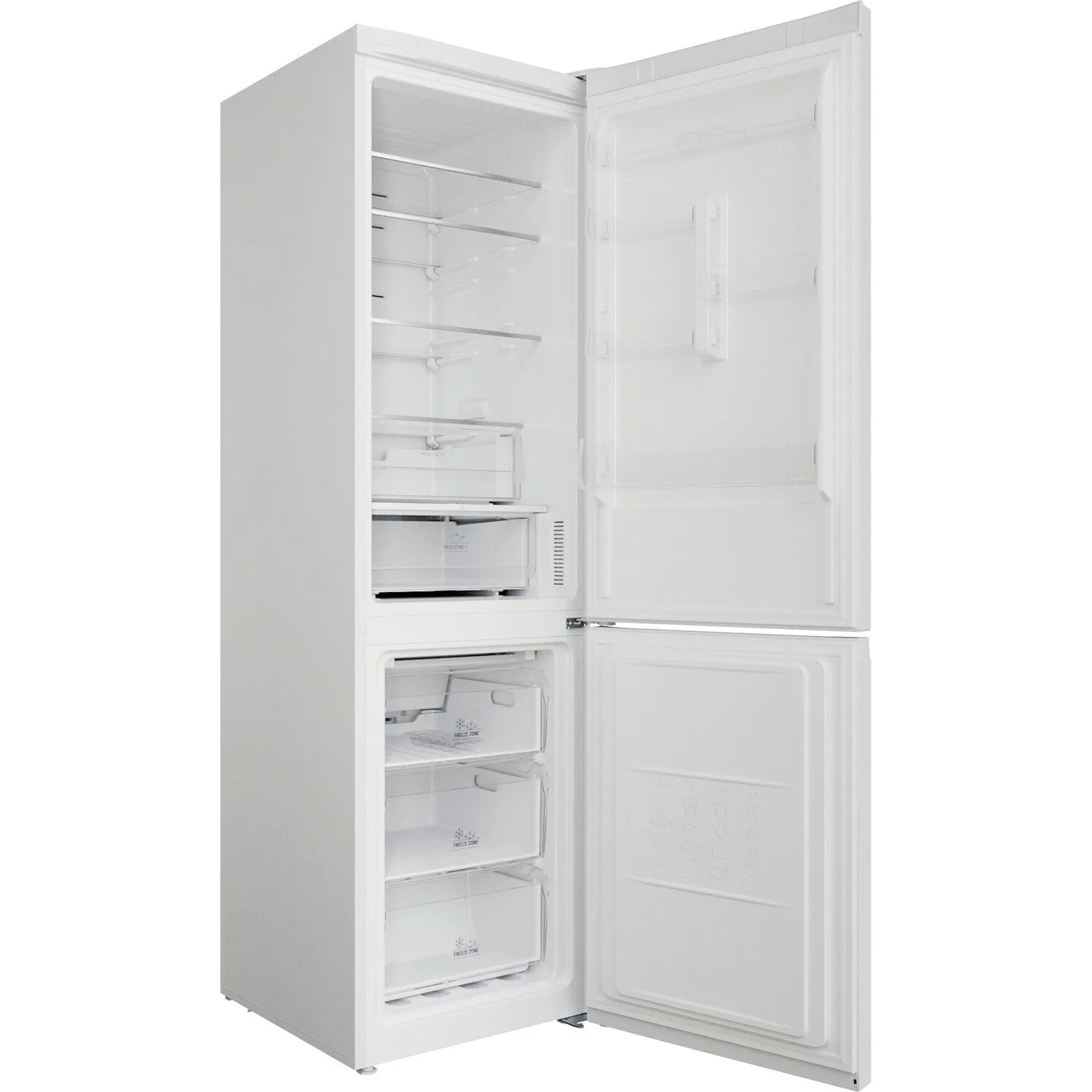 Hotpoint H7X 93T W Freestanding 367L Fridge Freezer - White, D Rated