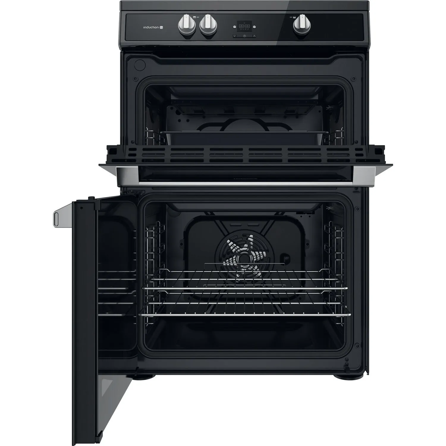 Hotpoint HDT67I9HM2C/UK Freestanding Electric Cooker - Induction Hob, Black