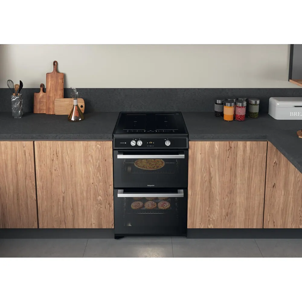 Hotpoint HDT67I9HM2C/UK Freestanding Electric Cooker - Induction Hob, Black