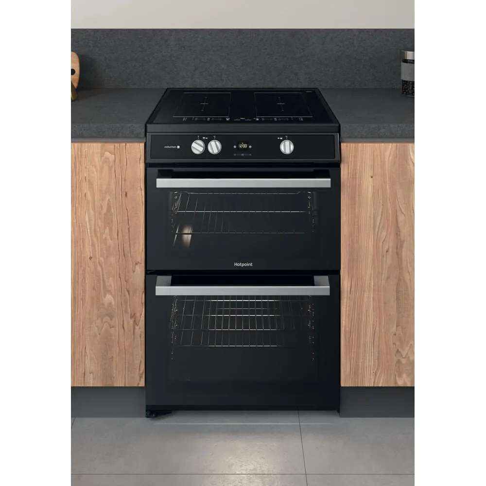 Hotpoint HDT67I9HM2C/UK Freestanding Electric Cooker - Induction Hob, Black
