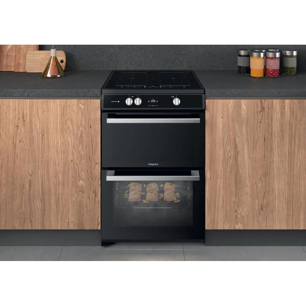 Hotpoint HDT67I9HM2C/UK Freestanding Electric Cooker - Induction Hob, Black
