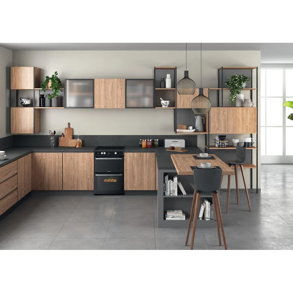 Hotpoint HDT67I9HM2C/UK Freestanding Electric Cooker - Induction Hob, Black
