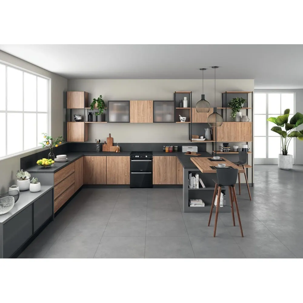 Hotpoint HDT67I9HM2C/UK Freestanding Electric Cooker - Induction Hob, Black