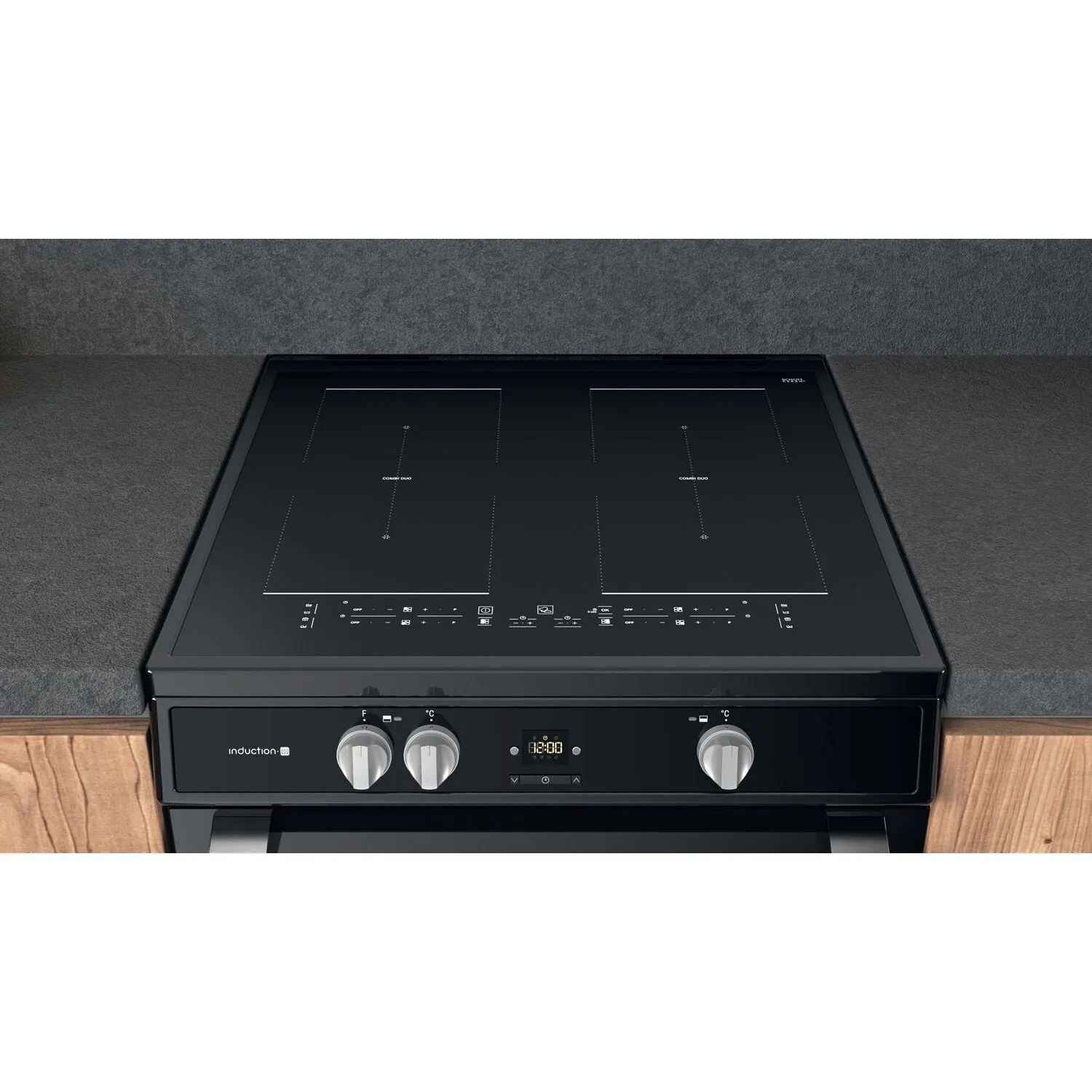 Hotpoint HDT67I9HM2C/UK Freestanding Electric Cooker - Induction Hob, Black