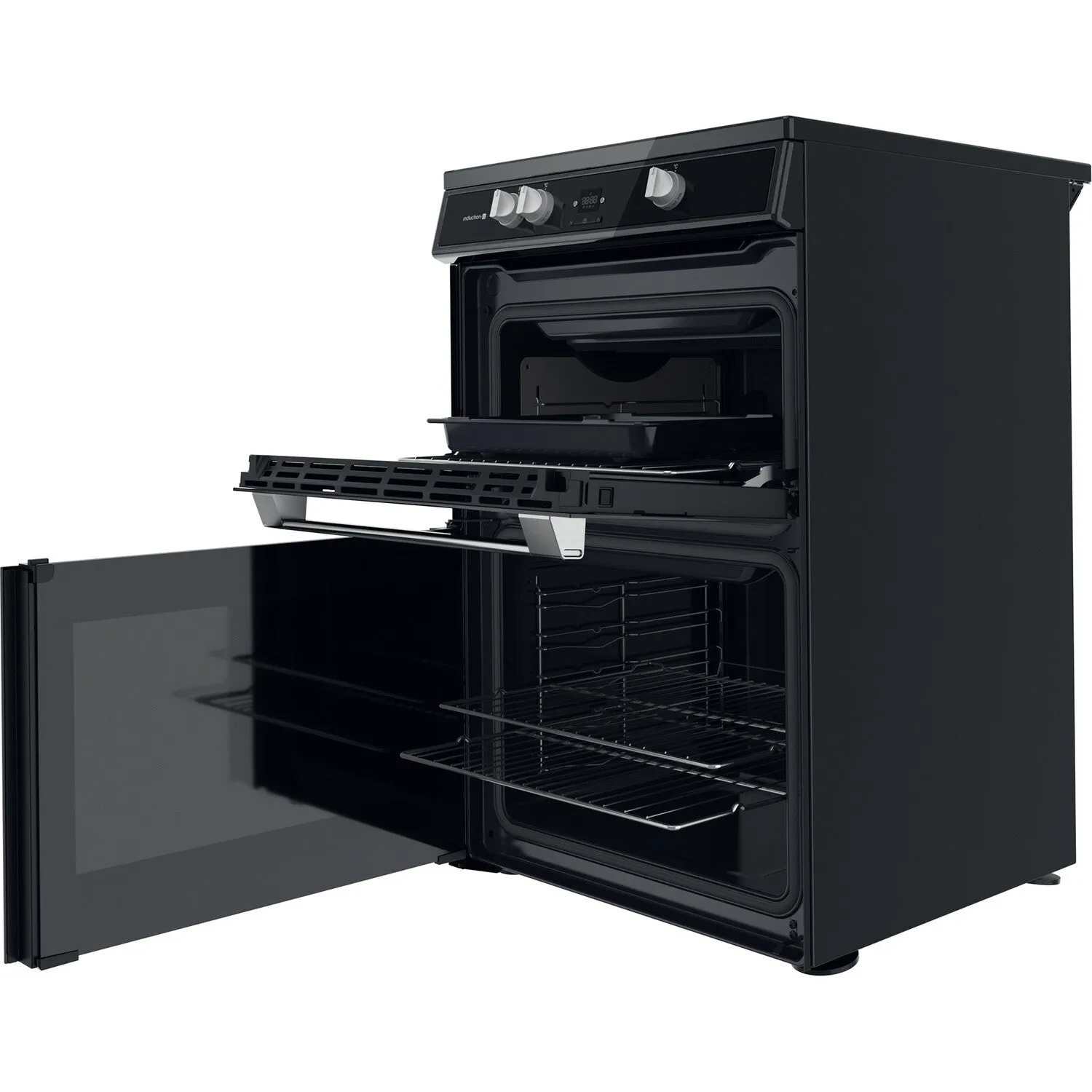 Hotpoint HDT67I9HM2C/UK Freestanding Electric Cooker - Induction Hob, Black