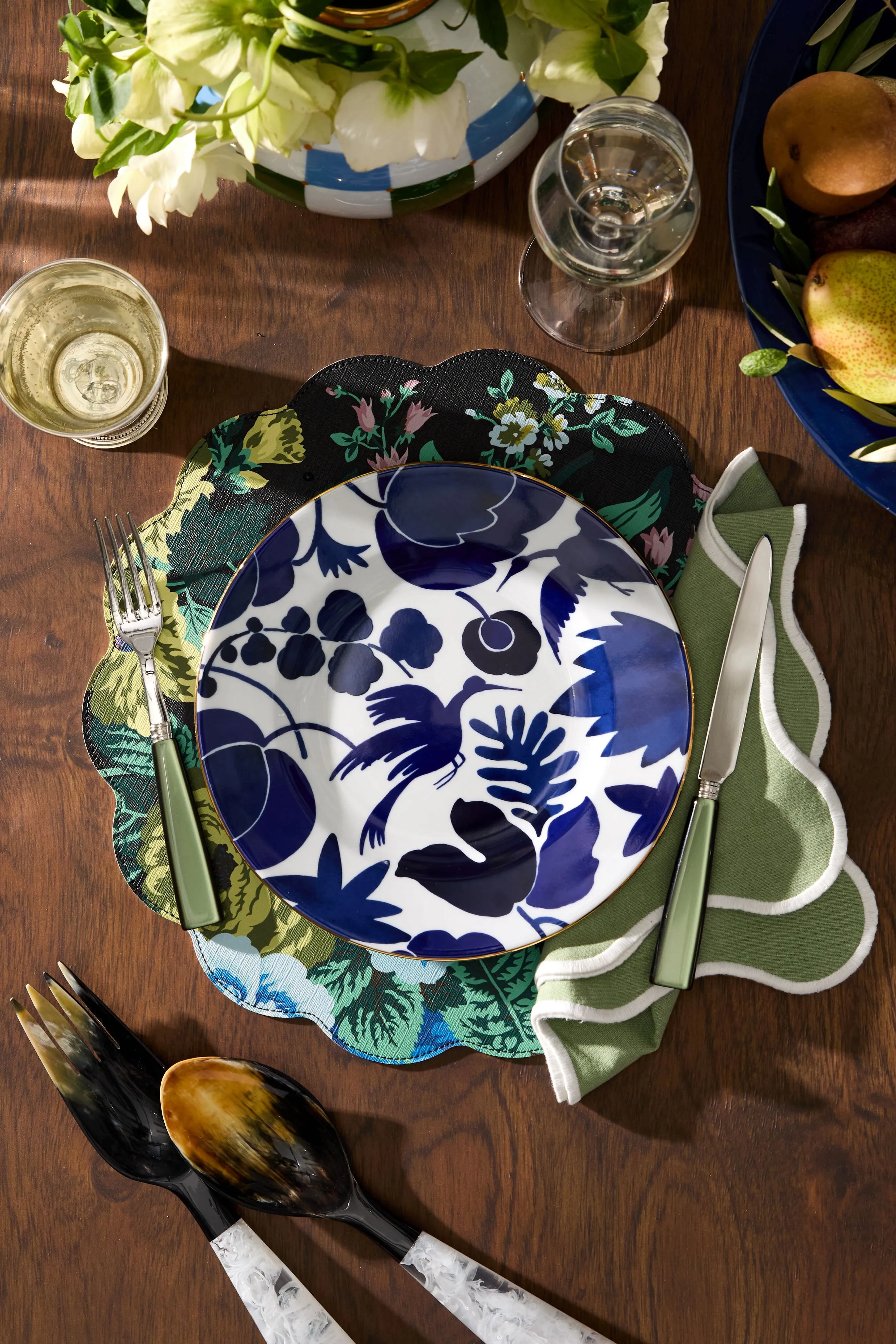 Icon 5 Dark Green Piece Plate Setting