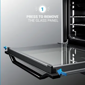 Indesit ID67V9HCX/UK Freestanding Electric Ceramic Cooker - Silver
