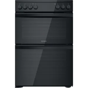 Indesit ID67V9KMB/UK Freestanding Electric Ceramic Cooker - Black