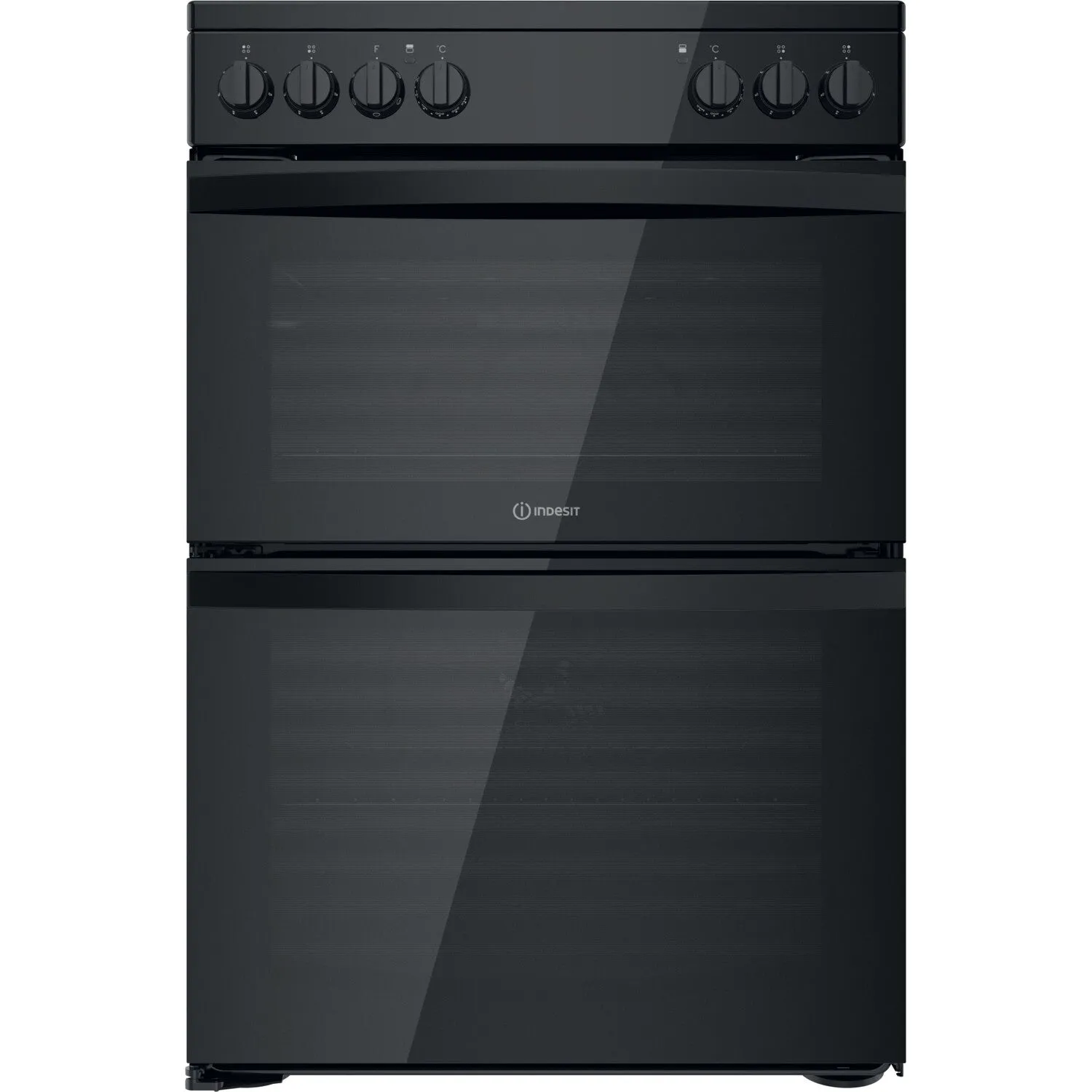 Indesit ID67V9KMB/UK Freestanding Electric Ceramic Cooker - Black