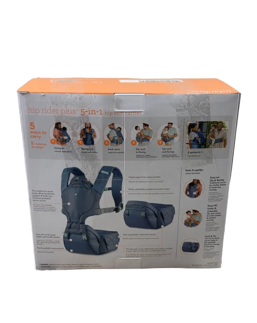 Infantino Hip Rider Plus 5-in-1 Carrier, Grey