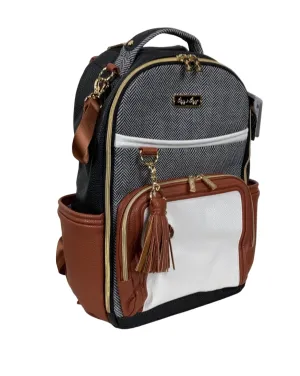 Itzy Ritzy Boss Plus Backpack Diaper Bag, Coffee & Cream