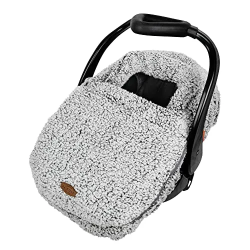 JJ Cole Cuddly BundleMe Car Seat Cover, Infant, Cuddly Grey