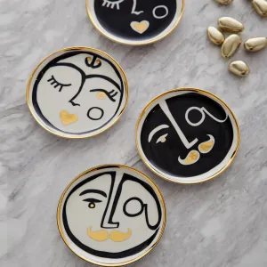 Jonathan Adler | Marseilles Coasters Black - Set of 4