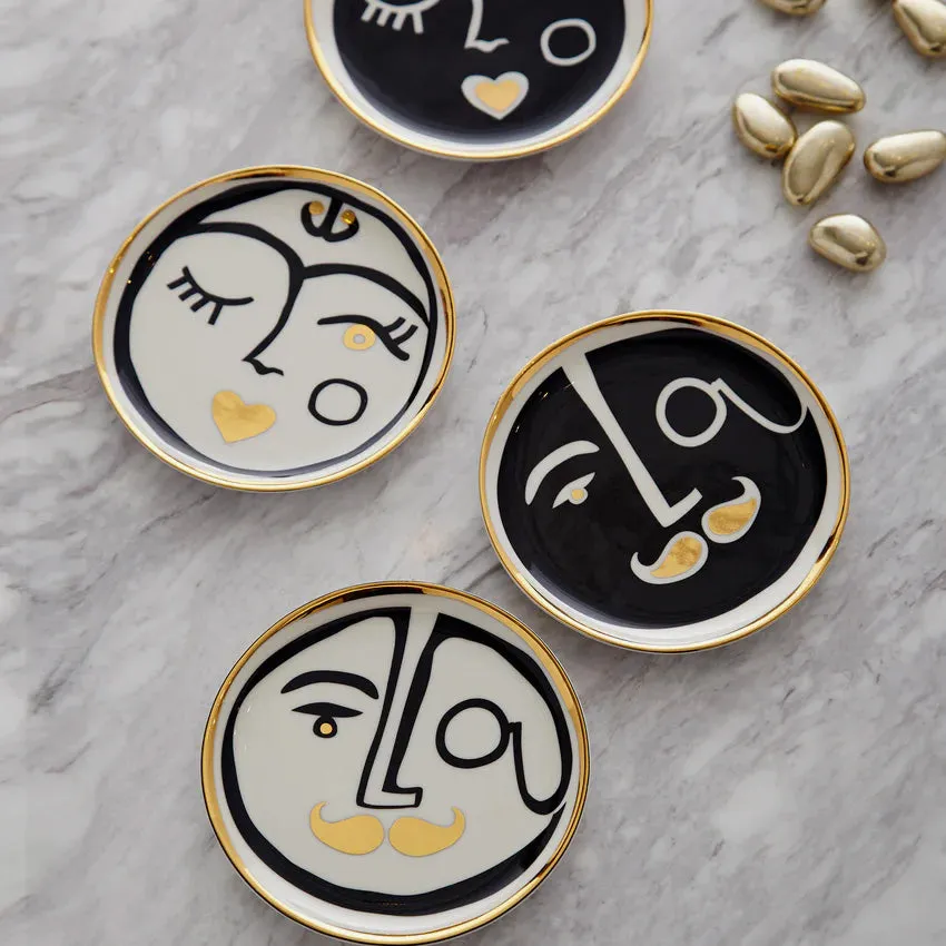 Jonathan Adler | Marseilles Coasters Black - Set of 4