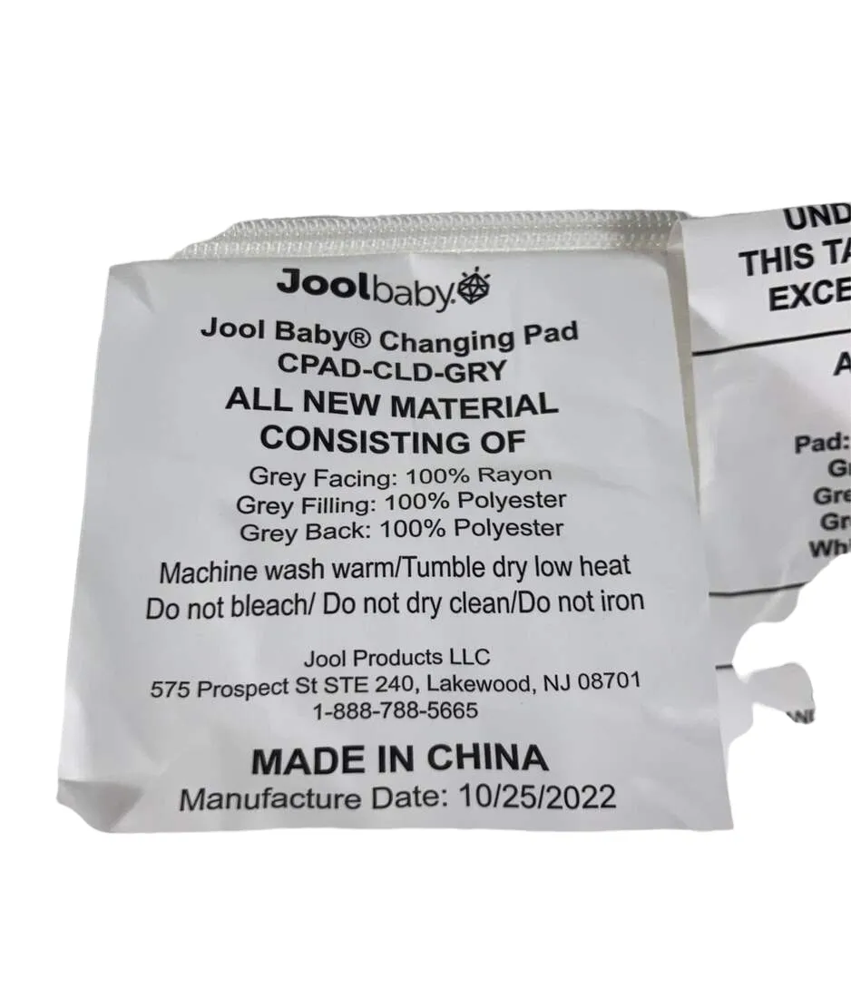 Jool Contoured Changing Pad And Cover, Gray