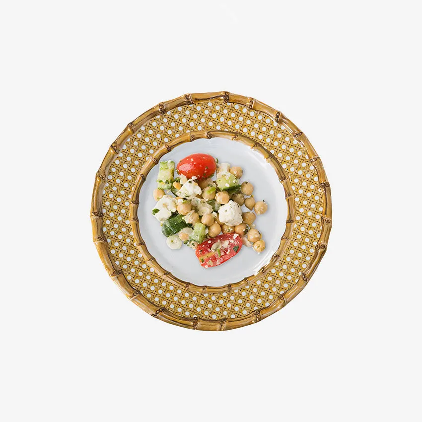 Juliska | Bamboo Caning Melamine Plate - Natural