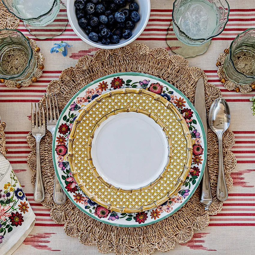 Juliska | Bamboo Caning Melamine Plate - Natural