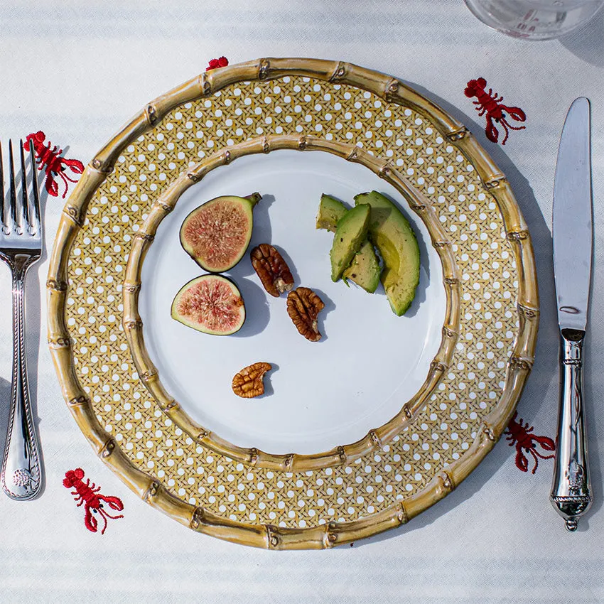 Juliska | Bamboo Caning Melamine Plate - Natural