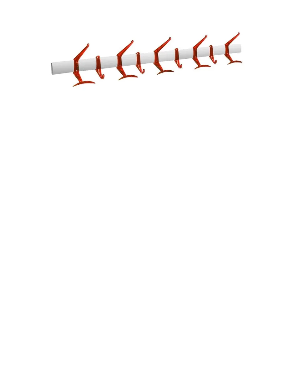 Kartell Hanger Wall 90 Cm, Orange Red