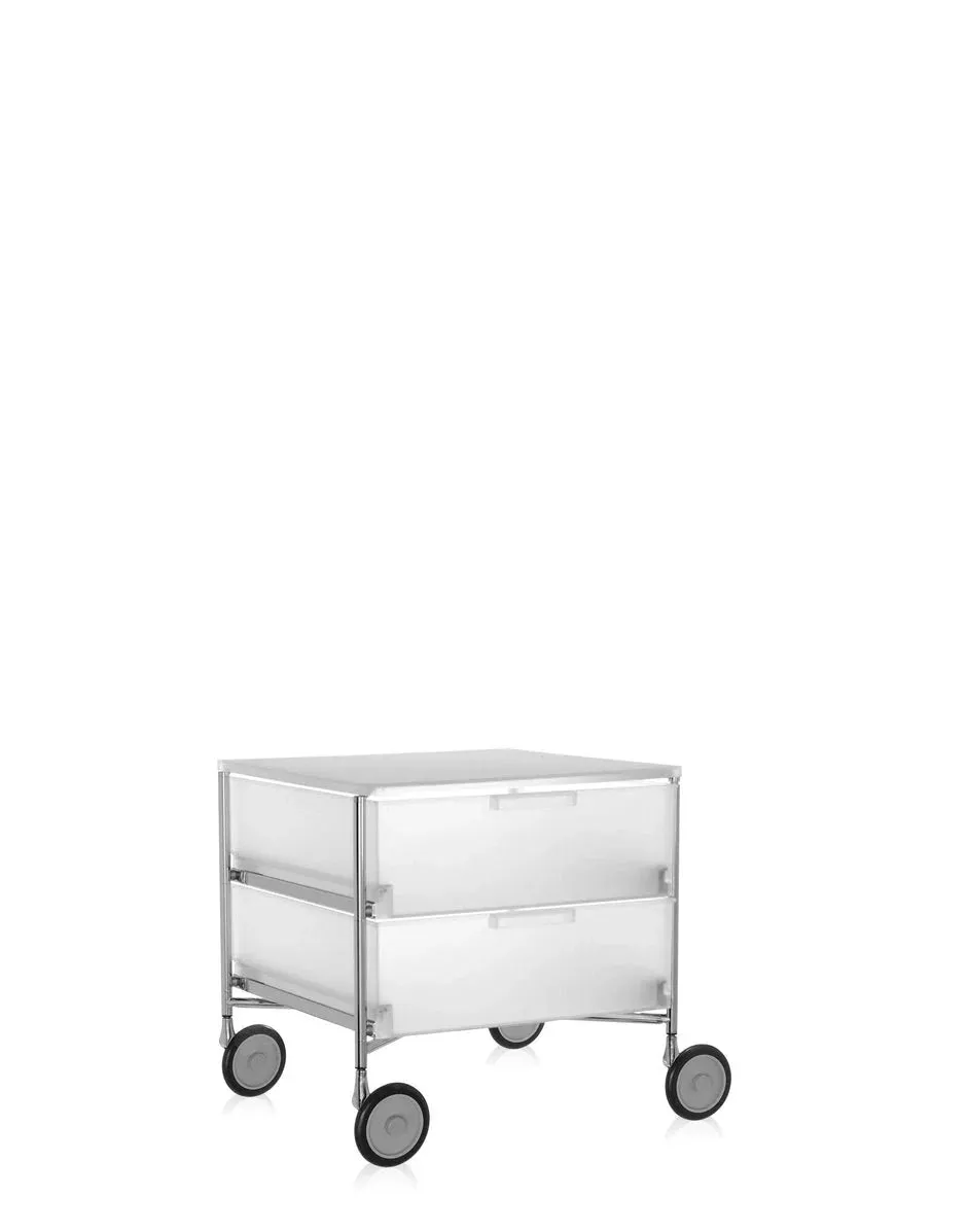 Kartell Mobil 2 Drawer With Wheels, Ice